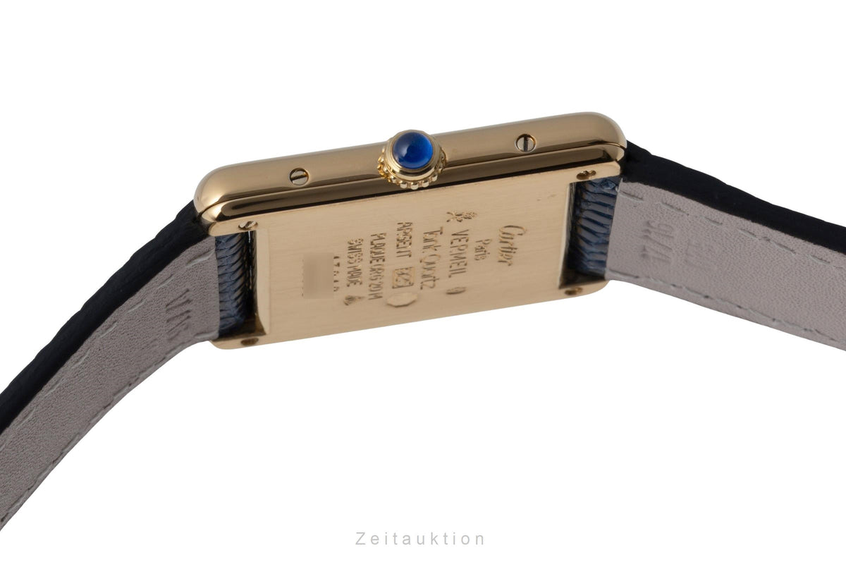 Cartier Tank silver-gilt quartz women's watch 590005  [2605981]