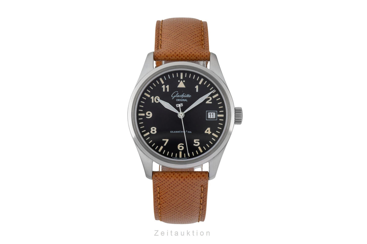 Glashütte Navigator steel automatic men's watch 10-33-07-07-04  [2605984]