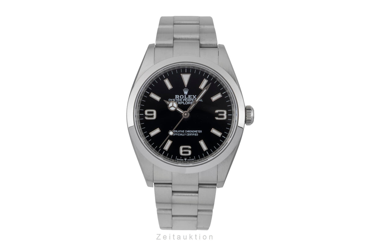 Rolex Explorer steel automatic men's watch 124270  [2605986]
