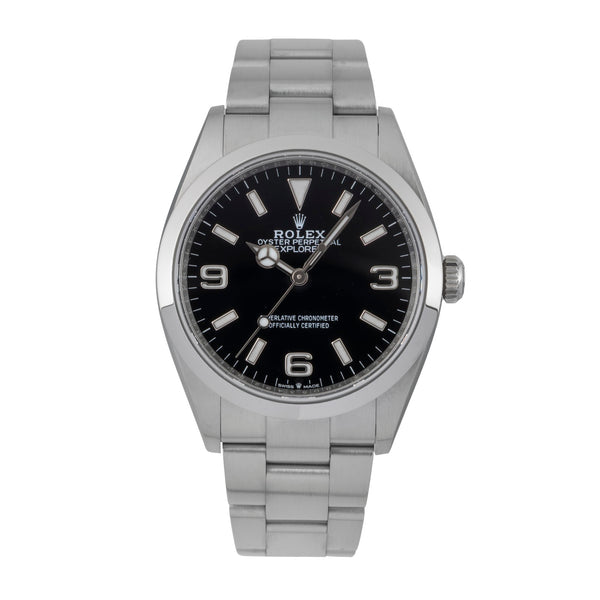 Rolex Explorer steel automatic men's watch 124270  [2605986]