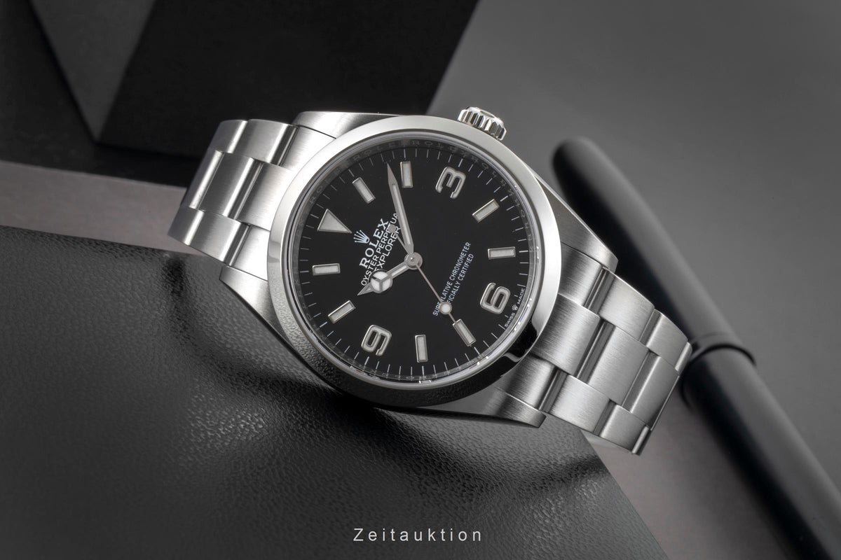 Rolex Explorer steel automatic men's watch 124270  [2605986]