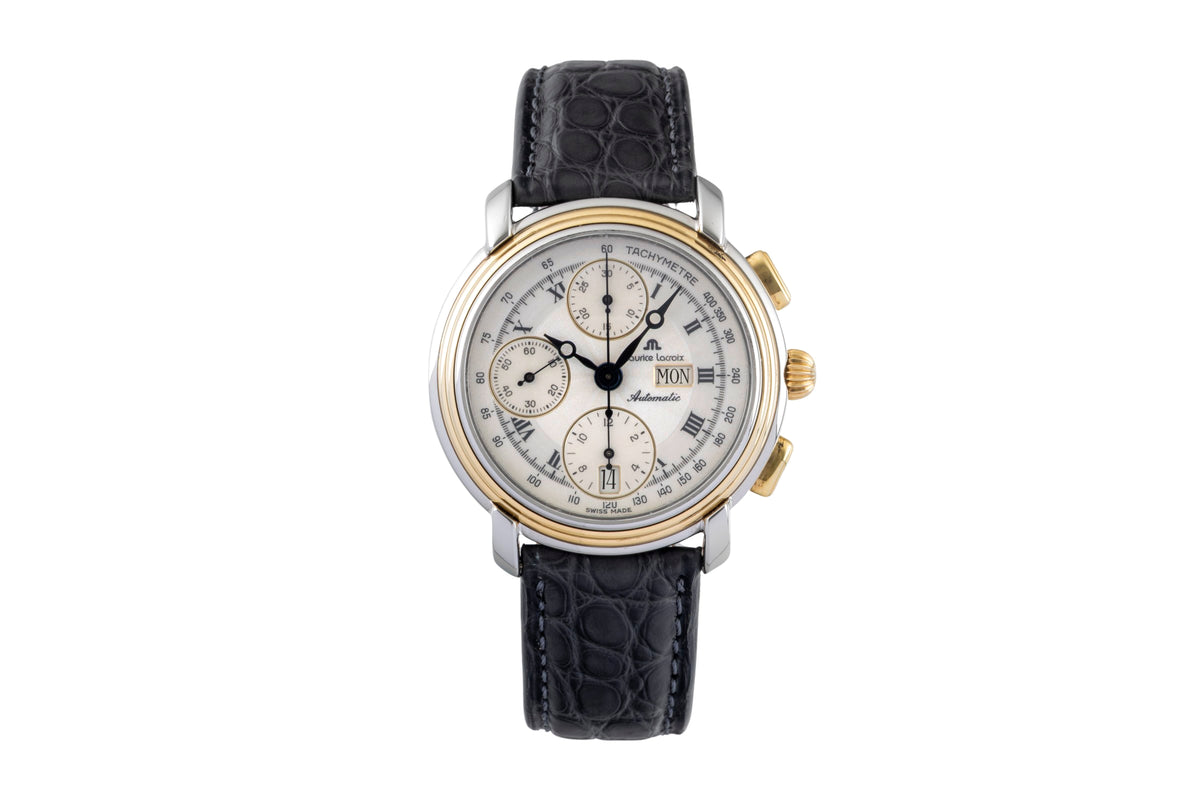 Maurice Lacroix Masterpiece Chronograph Stahl / Gold Automatik Herrenuhr 67413  [2605991]