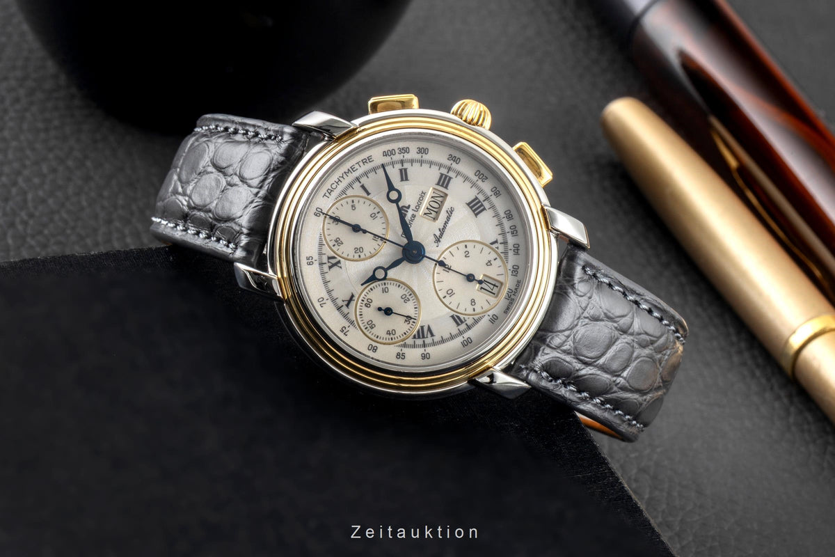 Maurice Lacroix Masterpiece cronografo acciaio / oro automatismo orologio da uomo 67413  [2605991]