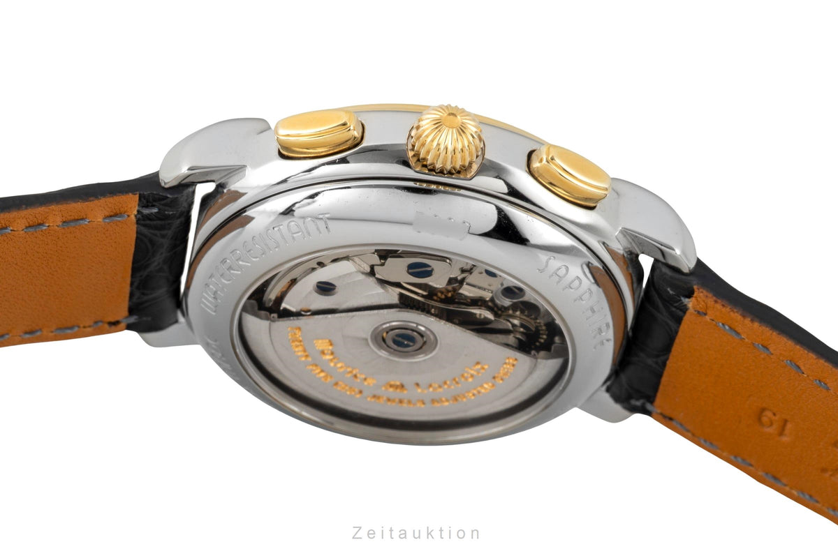 Maurice Lacroix Masterpiece cronografo acciaio / oro automatismo orologio da uomo 67413  [2605991]