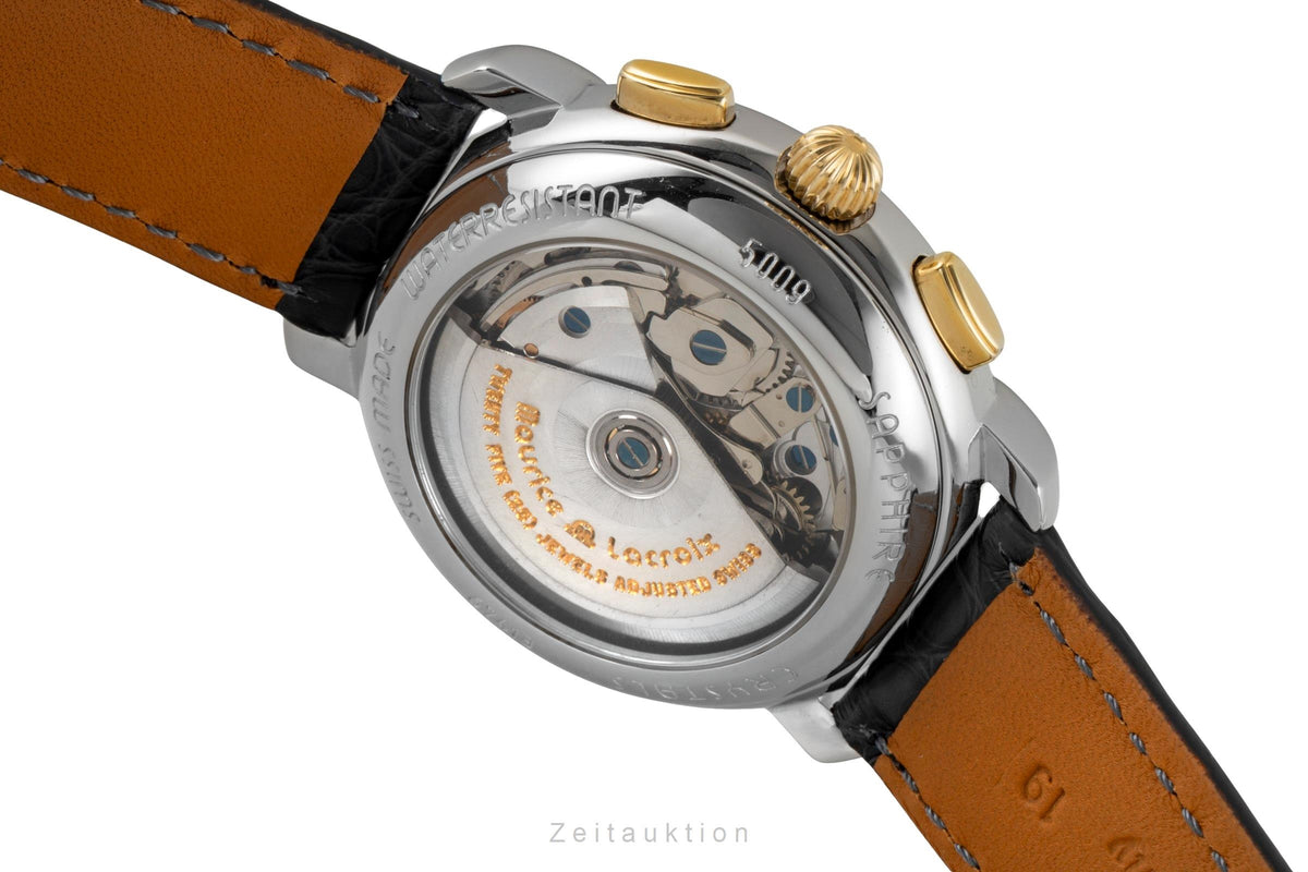 Maurice Lacroix Masterpiece cronografo acciaio / oro automatismo orologio da uomo 67413  [2605991]