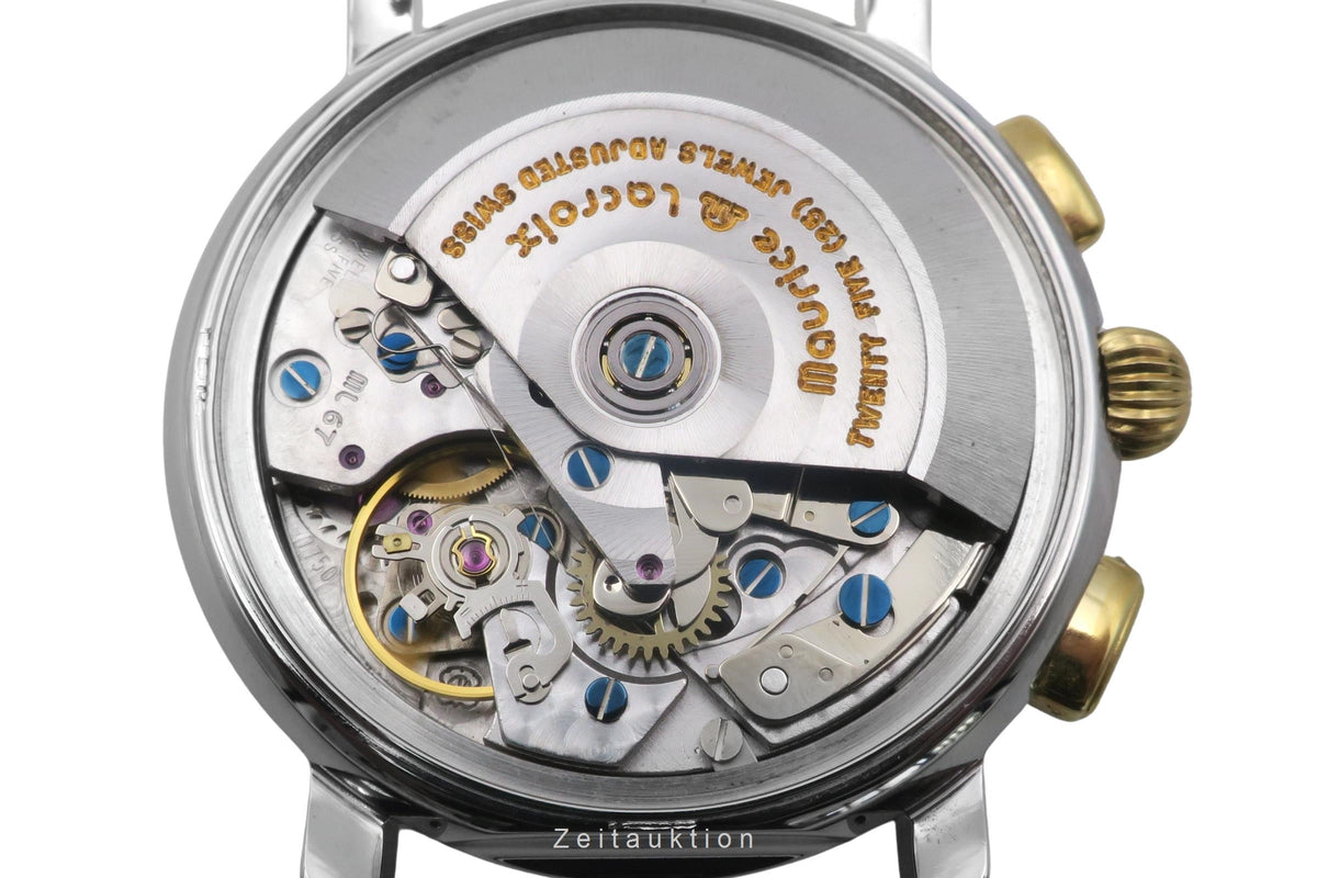 Maurice Lacroix Masterpiece cronografo acciaio / oro automatismo orologio da uomo 67413  [2605991]