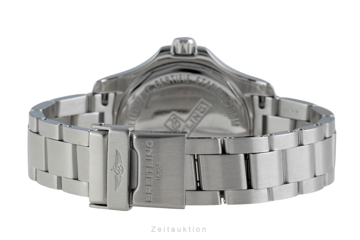 Breitling Colt Lady 33 Chronometer Datum Edelstahl Damenuhr Ref. A77388 B&P [2605995]