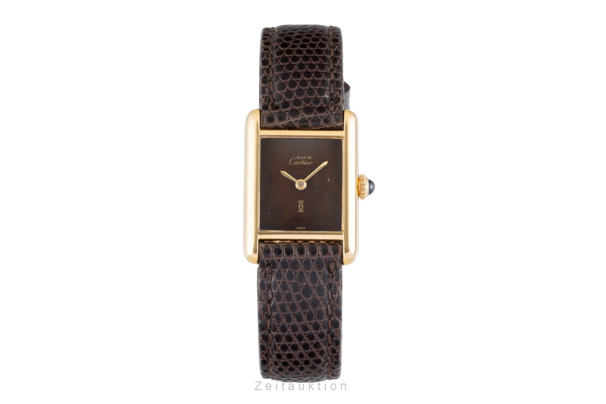 Cartier Tank silver-gilt manual winding unisex Vintage  [2605996]