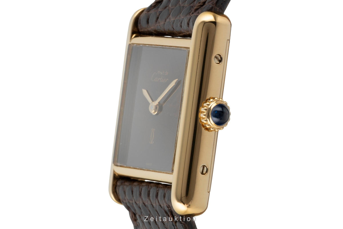 Cartier Tank silver-gilt manual winding unisex Vintage  [2605996]