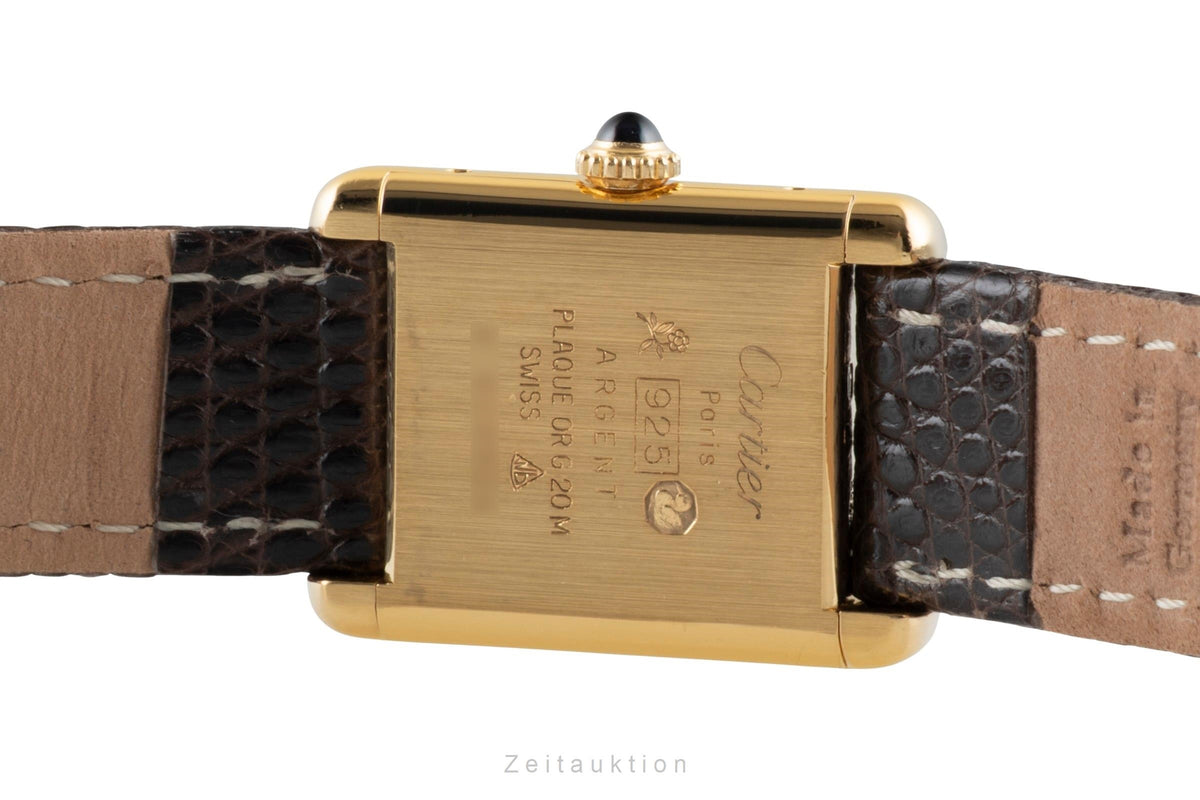 Cartier Tank silver-gilt manual winding unisex Vintage  [2605996]