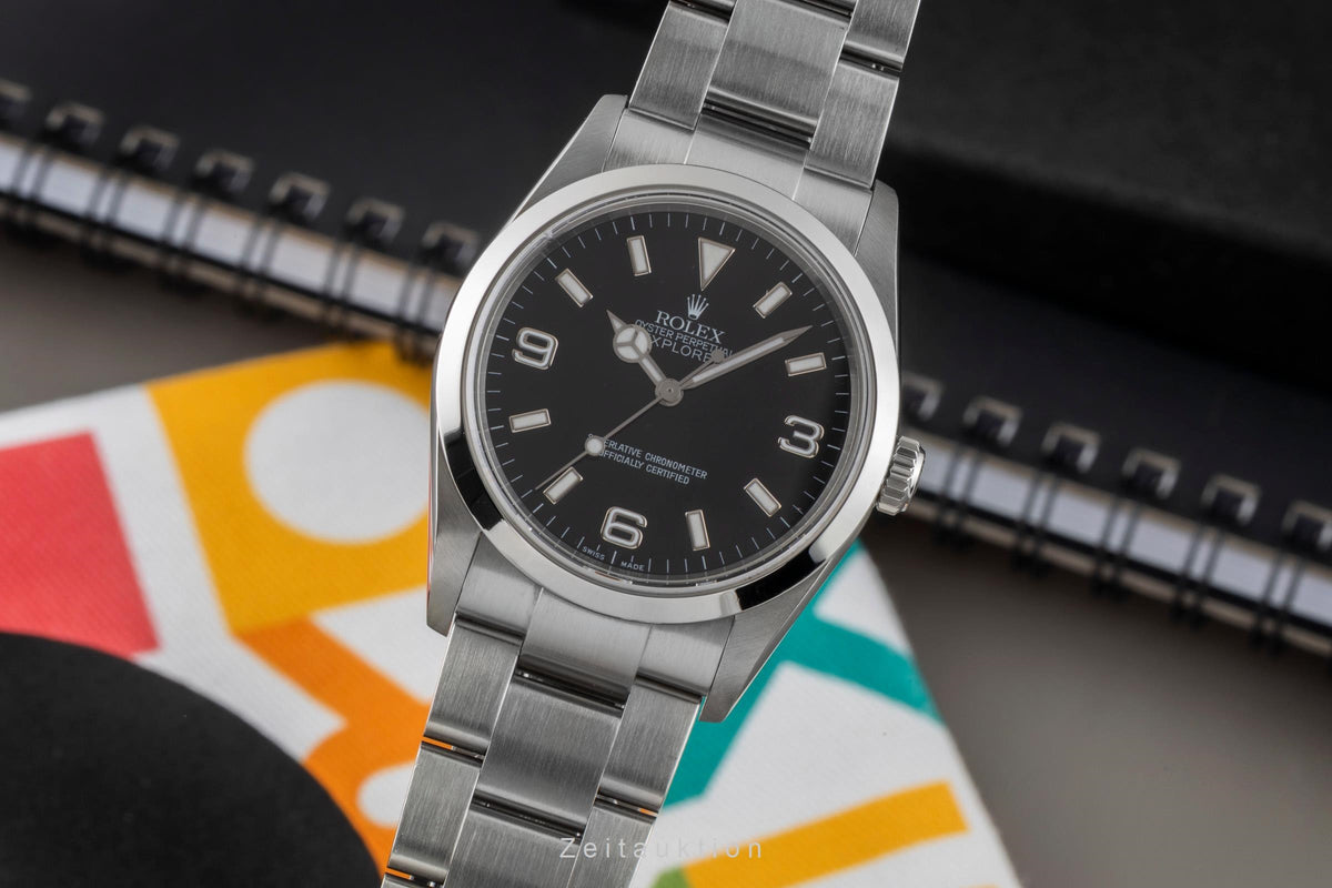Rolex Explorer 36 Oyster Edelstahl Automatik Herrenuhr Ref. 114270 D-Serie [2606003]