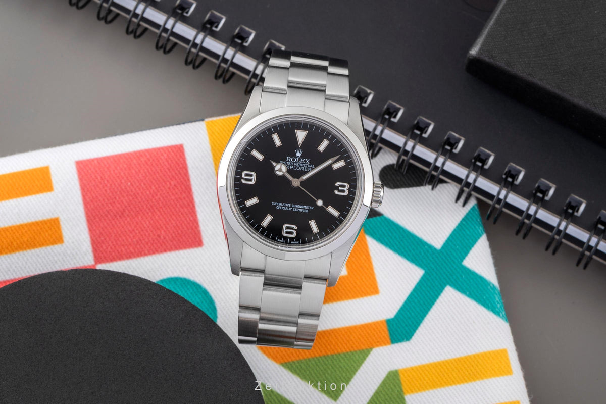 Rolex Explorer steel automatic men's watch 114270  [2606003]