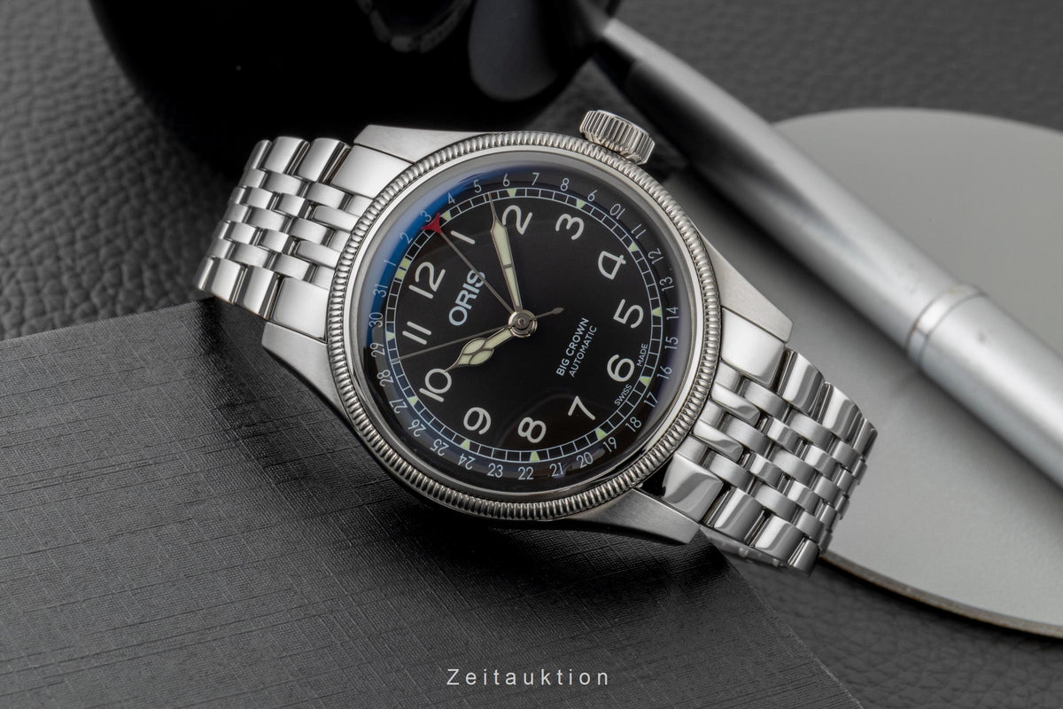 Oris Big Crown Pointer Date Stahl Automatik Ref 01 754 7741 4064-07 8 20 22 B&P  [2606005]
