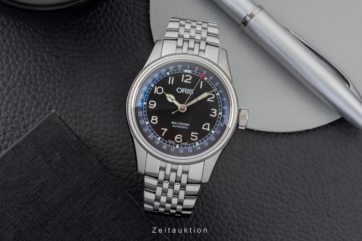 Oris Big Crown Pointer Date Stahl Automatik Ref 01 754 7741 4064-07 8 20 22 B&P  [2606005]