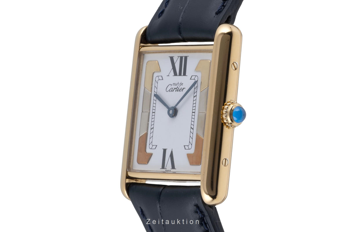 Cartier Tank argento dorato quarzo orologio da donna 590005  [2606006]