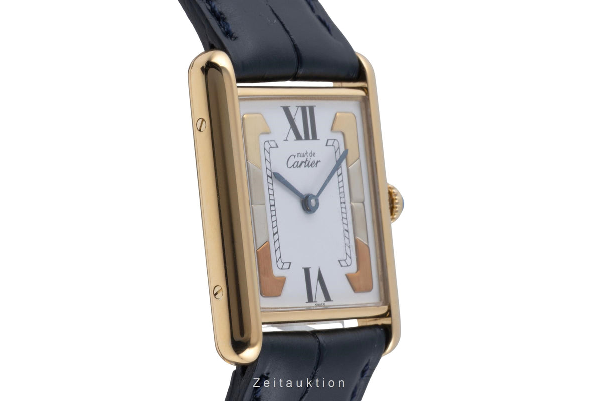 Cartier Tank argento dorato quarzo orologio da donna 590005  [2606006]
