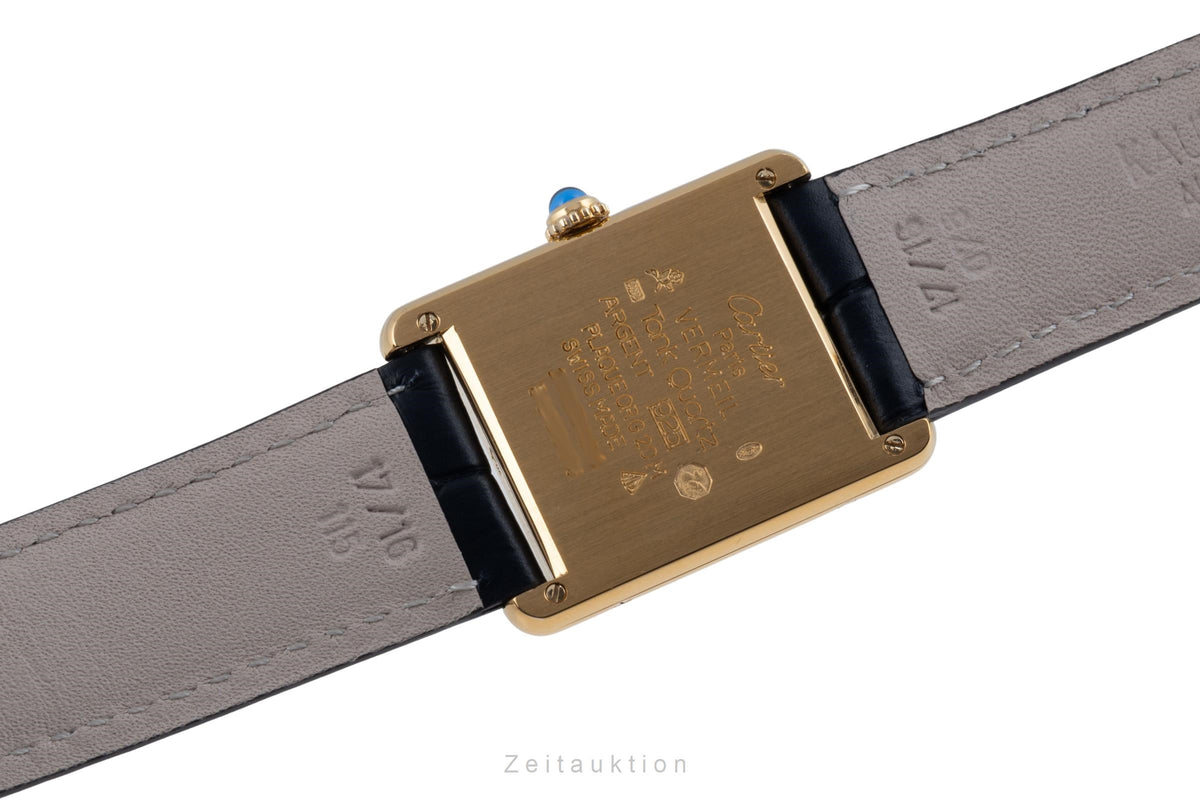 Cartier Tank argento dorato quarzo orologio da donna 590005  [2606006]