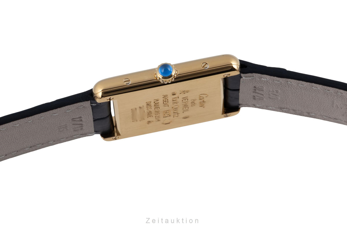 Cartier Tank argento dorato quarzo orologio da donna 590005  [2606006]