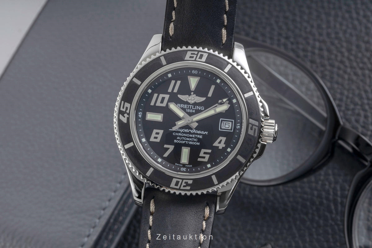 Breitling Superocean 42 Black Dial Edelstahl Automatik Herrenuhr Ref. A17364  [2606009]