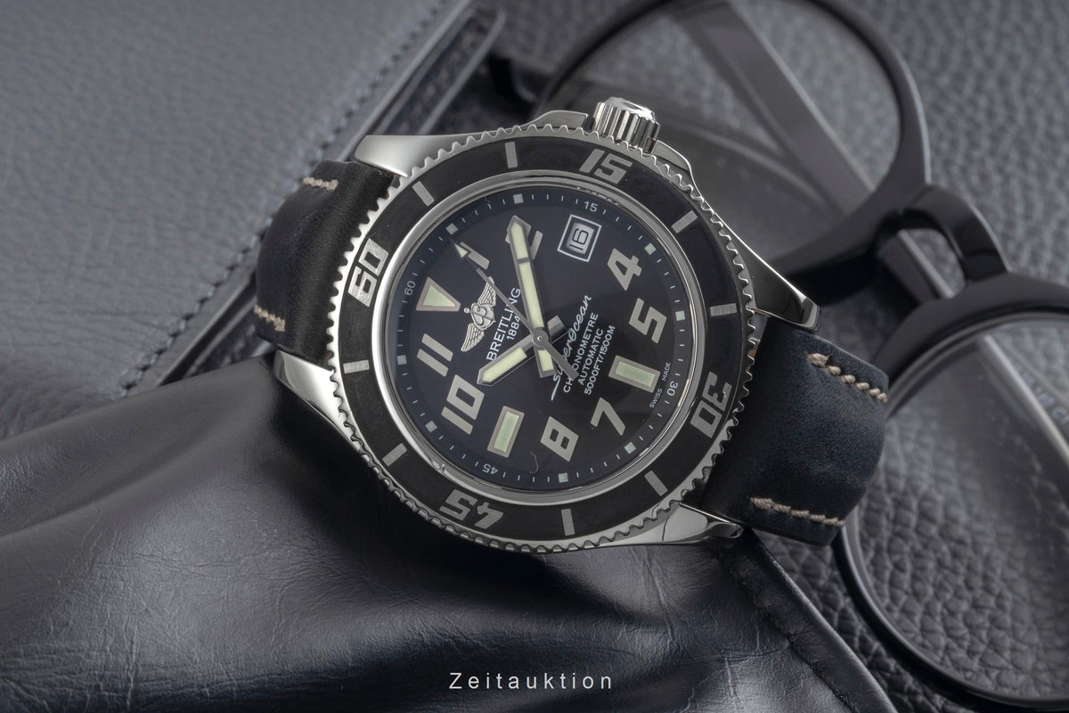 Breitling Superocean 42 Black Dial Edelstahl Automatik Herrenuhr Ref. A17364  [2606009]