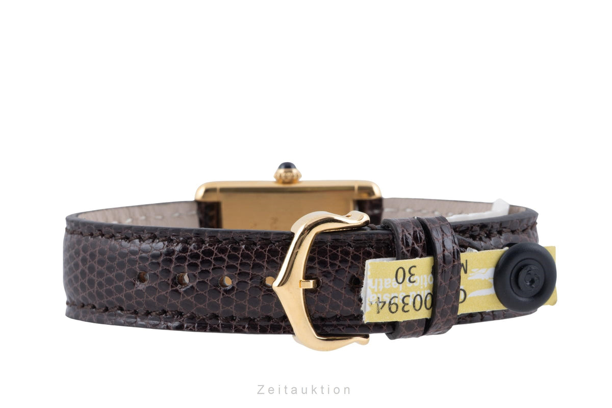 Cartier Tank silver-gilt manual winding women's watch  [2606015]