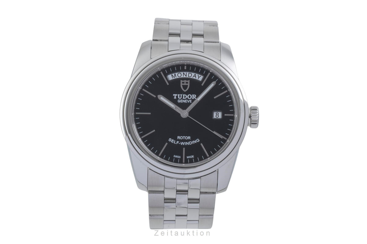 Tudor Glamour Date-Day acero automático reloj para caballeros 56000-0007  [2606019]