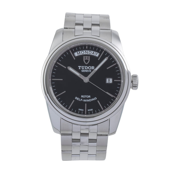 Tudor Glamour Date-Day acero automático reloj para caballeros 56000-0007  [2606019]
