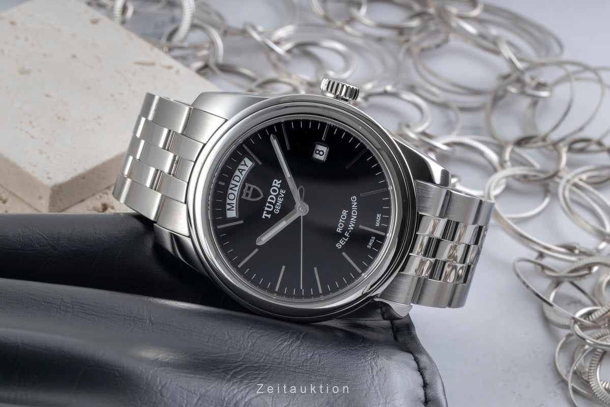 Tudor Glamour Date-Day acero automático reloj para caballeros 56000-0007  [2606019]
