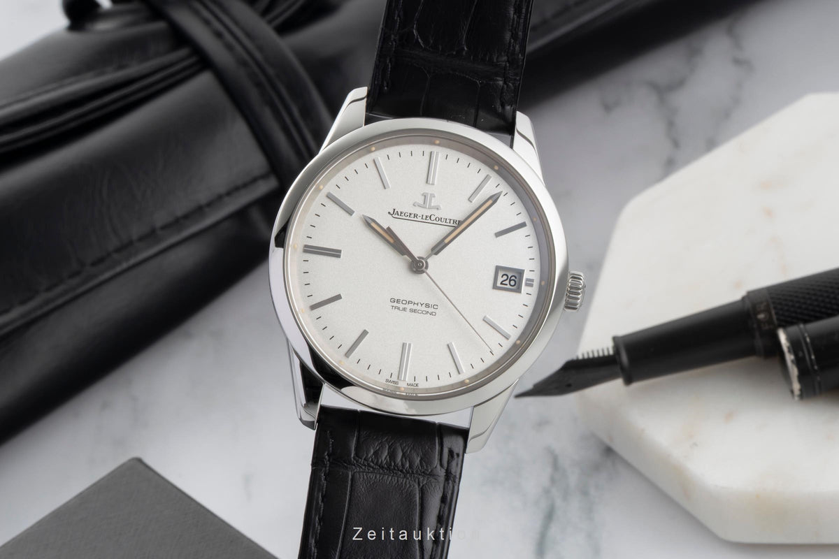 Jaeger LeCoultre Geophysic steel automatic men's watch Q8018420  , 501.8.T0.S  [2606022]