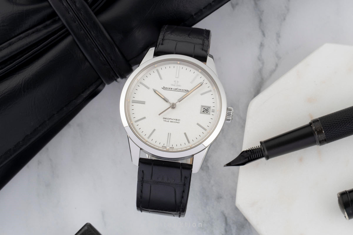 Jaeger LeCoultre Geophysic steel automatic men's watch Q8018420  , 501.8.T0.S  [2606022]
