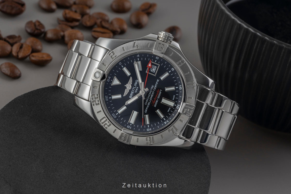 Breitling Avenger II GMT steel automatic men's watch A3239011/BC35  [2606026]