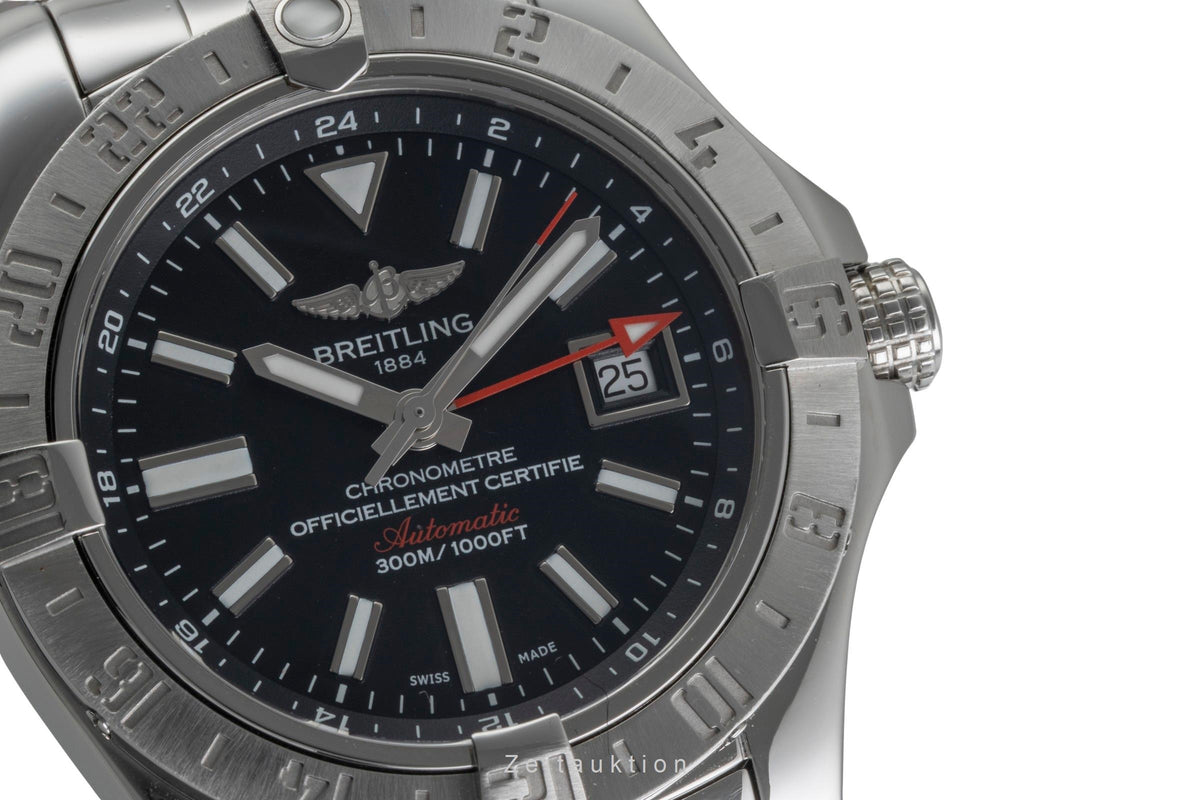 Breitling Avenger II GMT steel automatic men's watch A3239011/BC35  [2606026]