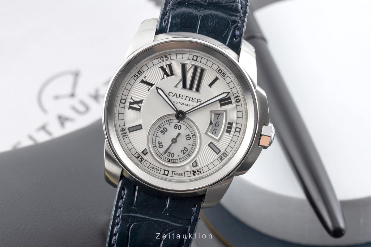 Cartier Calibre de Cartier acero automático reloj para caballeros W7100015, 3389  [2606030]