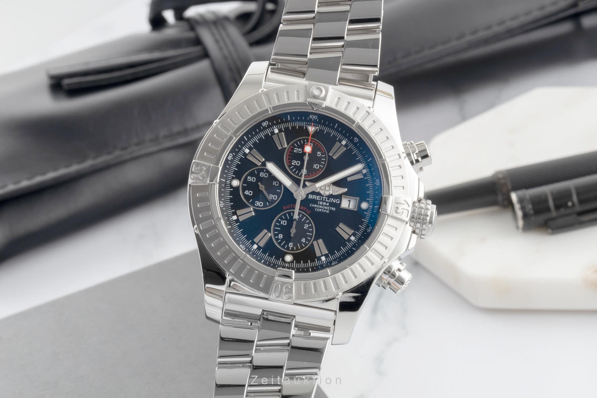 Breitling Super Avenger chronograph steel automatic men's watch A13370  [2606035]