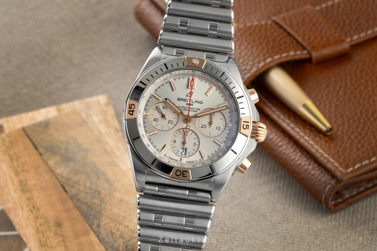 Breitling Chronomat chronograph steel / gold automatic men's watch IB0134101G1A1 LP: 11050EUR  [2606036]