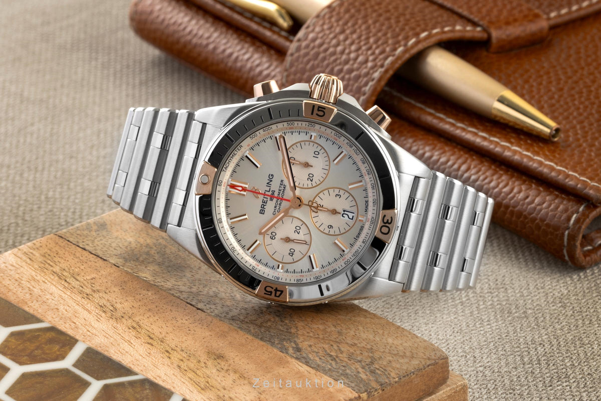 Breitling Chronomat cronografo acciaio / oro automatismo orologio da uomo IB0134101G1A1 LP: 11050EUR  [2606036]