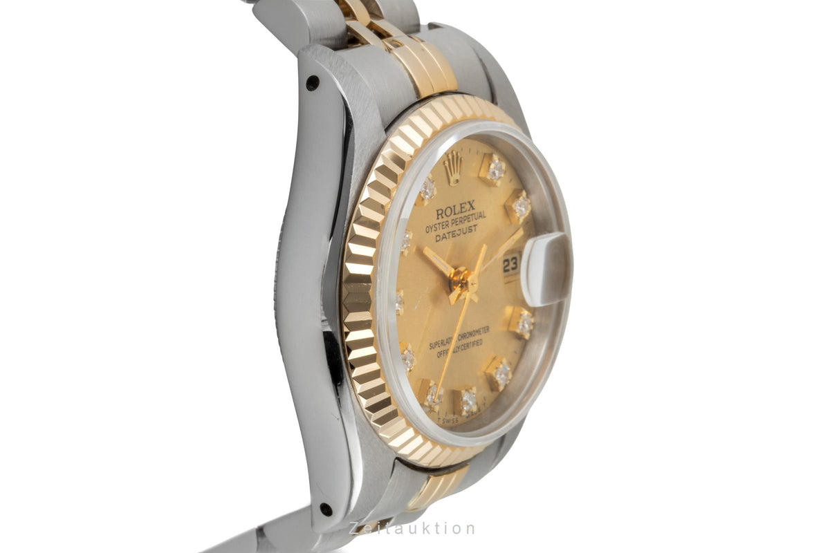 Rolex Lady Datejust 26 Diamond Dial Stahl / Gold Automatik Damenuhr Ref. 69173 [2606037]