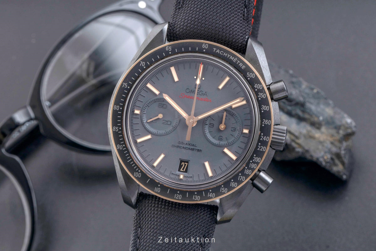 Omega Speedmaster chronograph ceramic / gold automatic men's watch 311.63.44.51.06.001  [2606038]