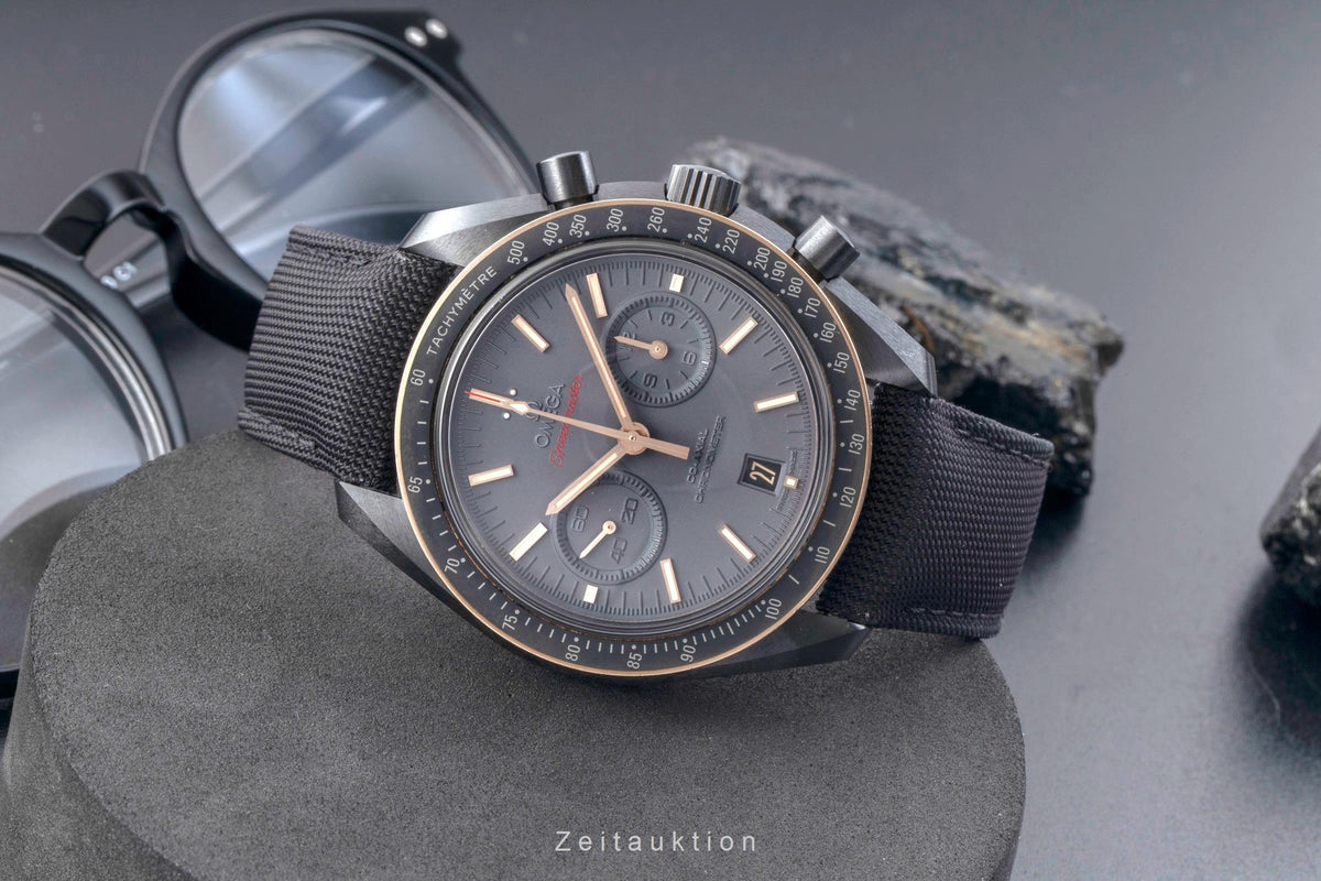 Omega Speedmaster cronografo ceramica / oro automatismo orologio da uomo 311.63.44.51.06.001  [2606038]