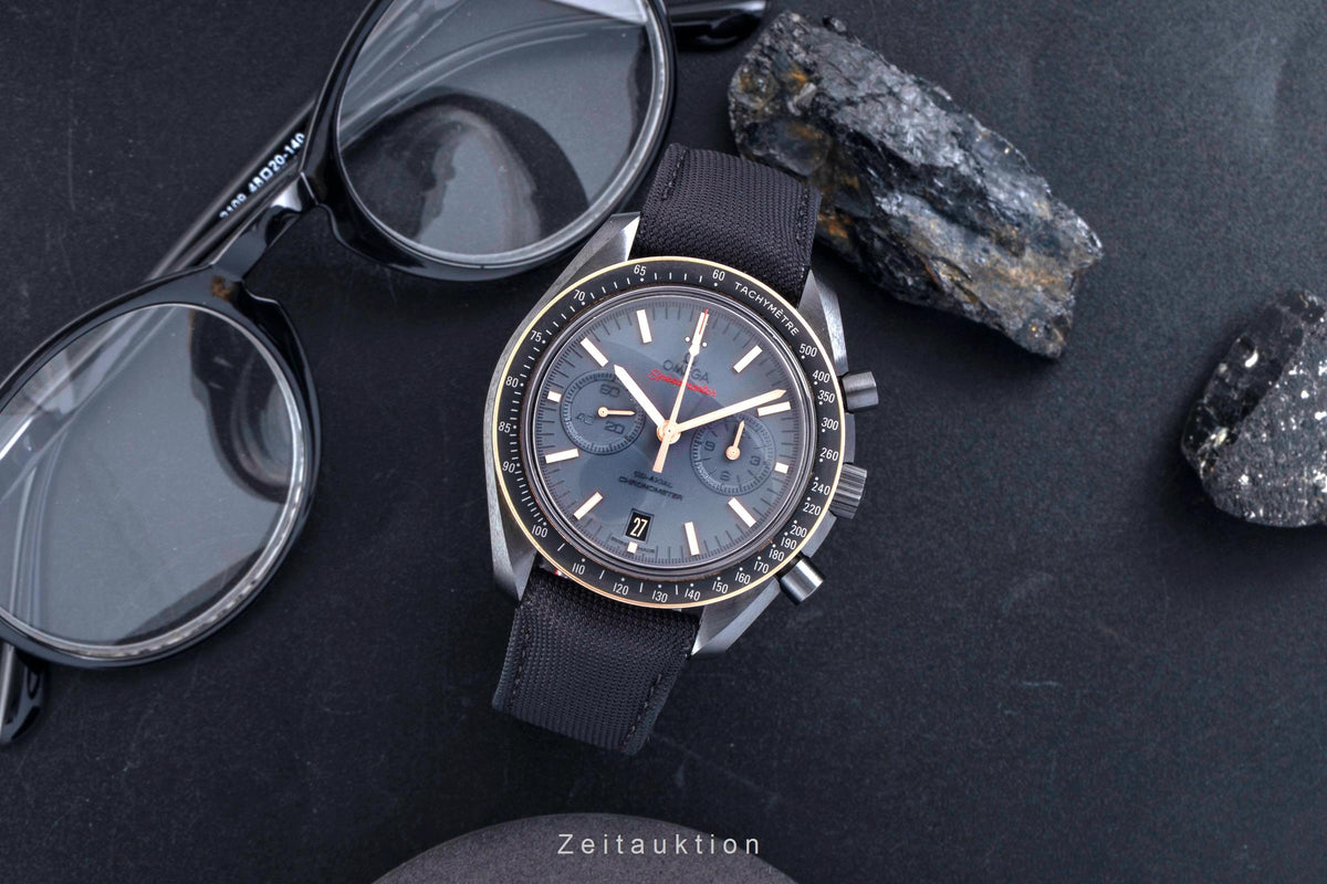 Omega Speedmaster cronografo ceramica / oro automatismo orologio da uomo 311.63.44.51.06.001  [2606038]