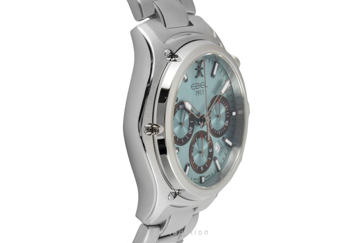 Ebel 1911 chronographe acier automatique montre pour hommes 1216680  08.2.14.2055 LP: 3950EUR  [2606043]