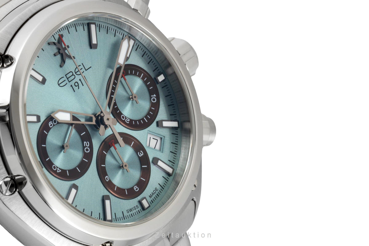 Ebel 1911 chronographe acier automatique montre pour hommes 1216680  08.2.14.2055 LP: 3950EUR  [2606043]