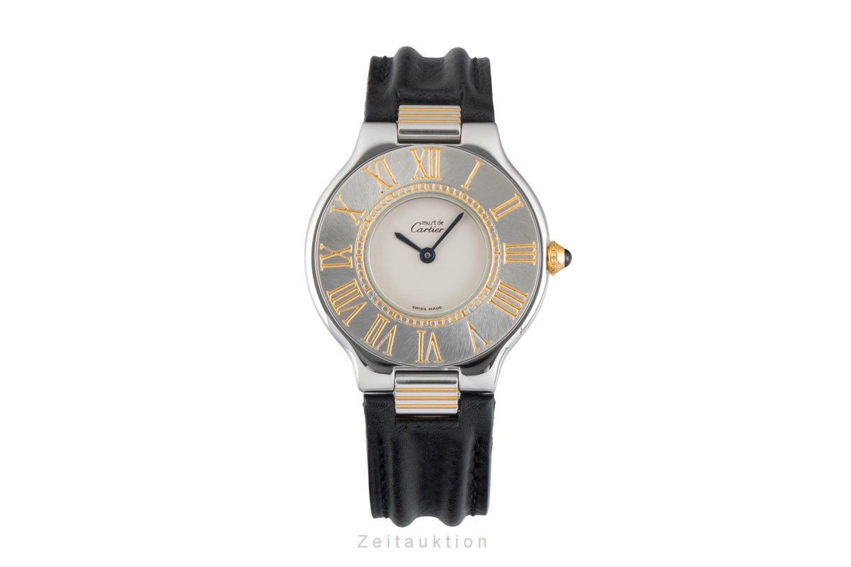 Cartier Ligne 21 gilt / steel quartz women's watch 123000P  [2606045]