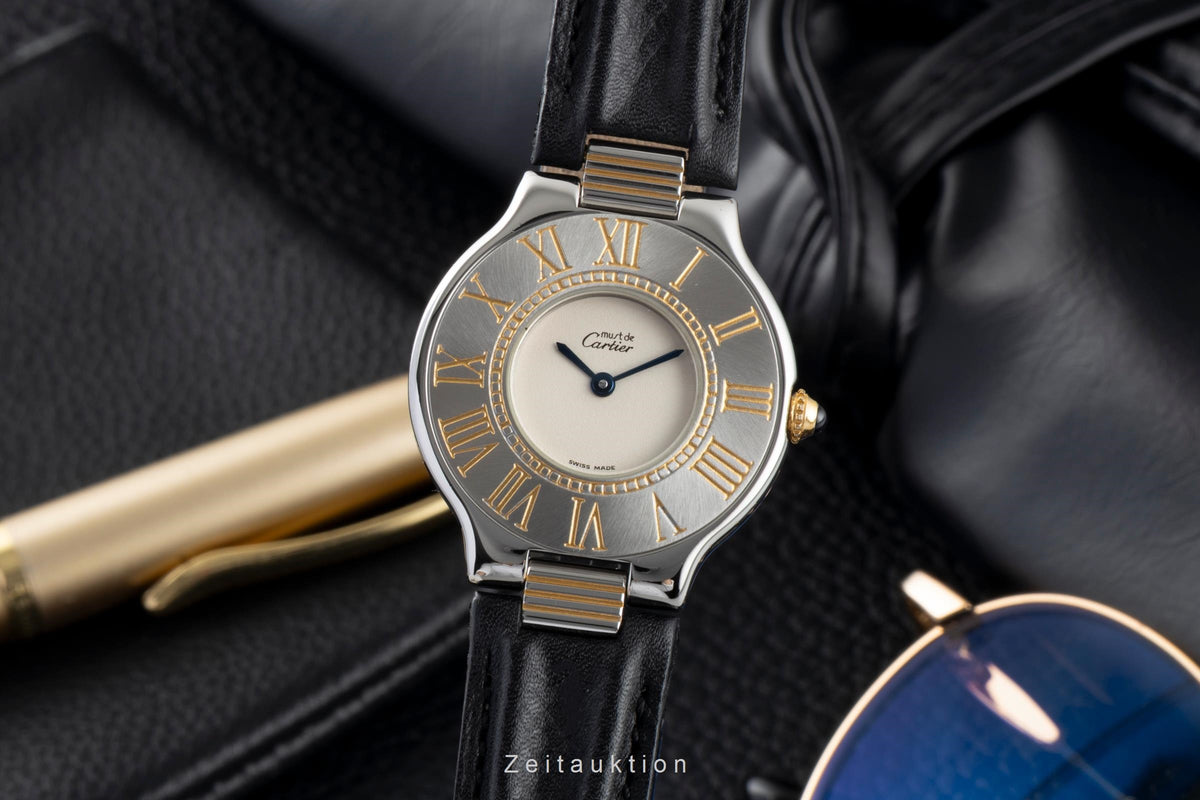 Cartier Ligne 21 gilt / steel quartz women's watch 123000P  [2606045]