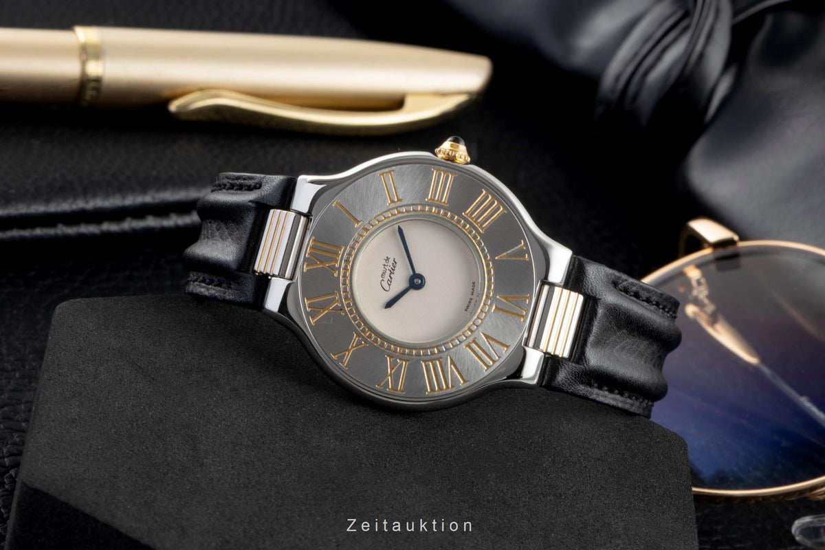 Cartier Ligne 21 gilt / steel quartz women's watch 123000P  [2606045]