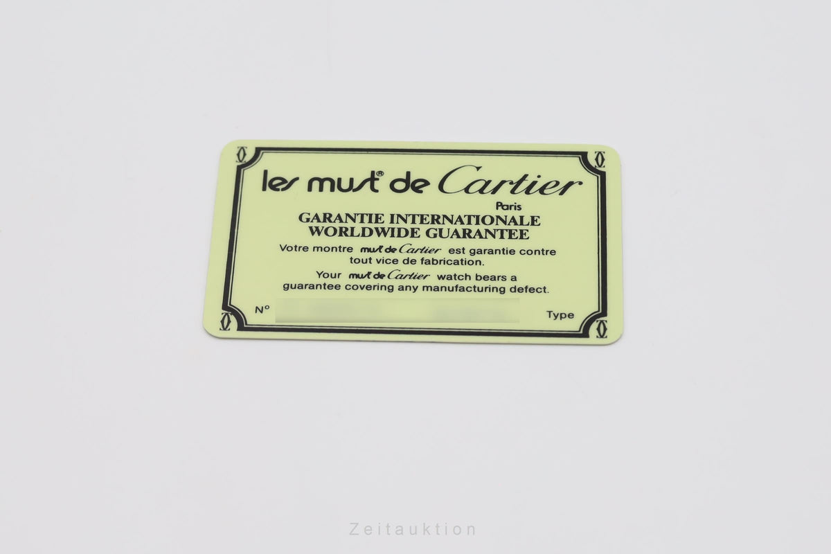 Cartier Vermeil plata banada en oro cuarzo reloj para damas   [2606049]