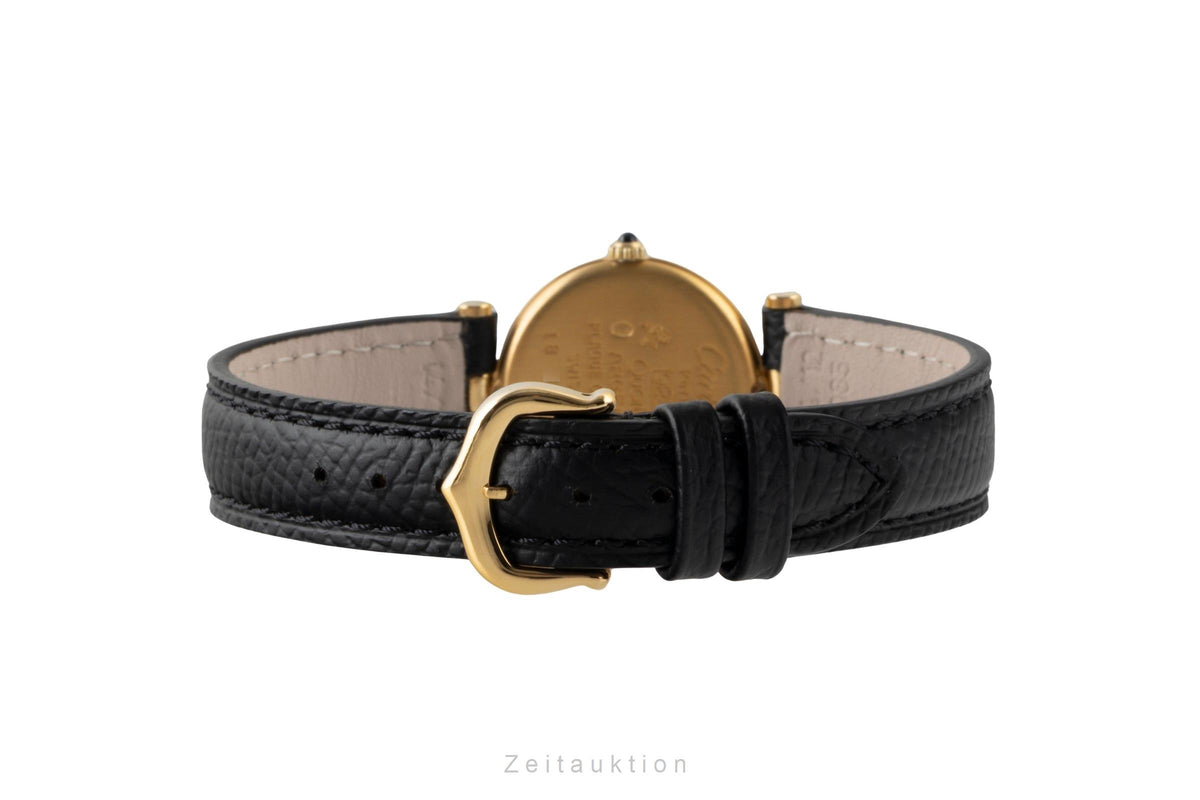 Cartier Vermeil plata banada en oro cuarzo reloj para damas   [2606049]