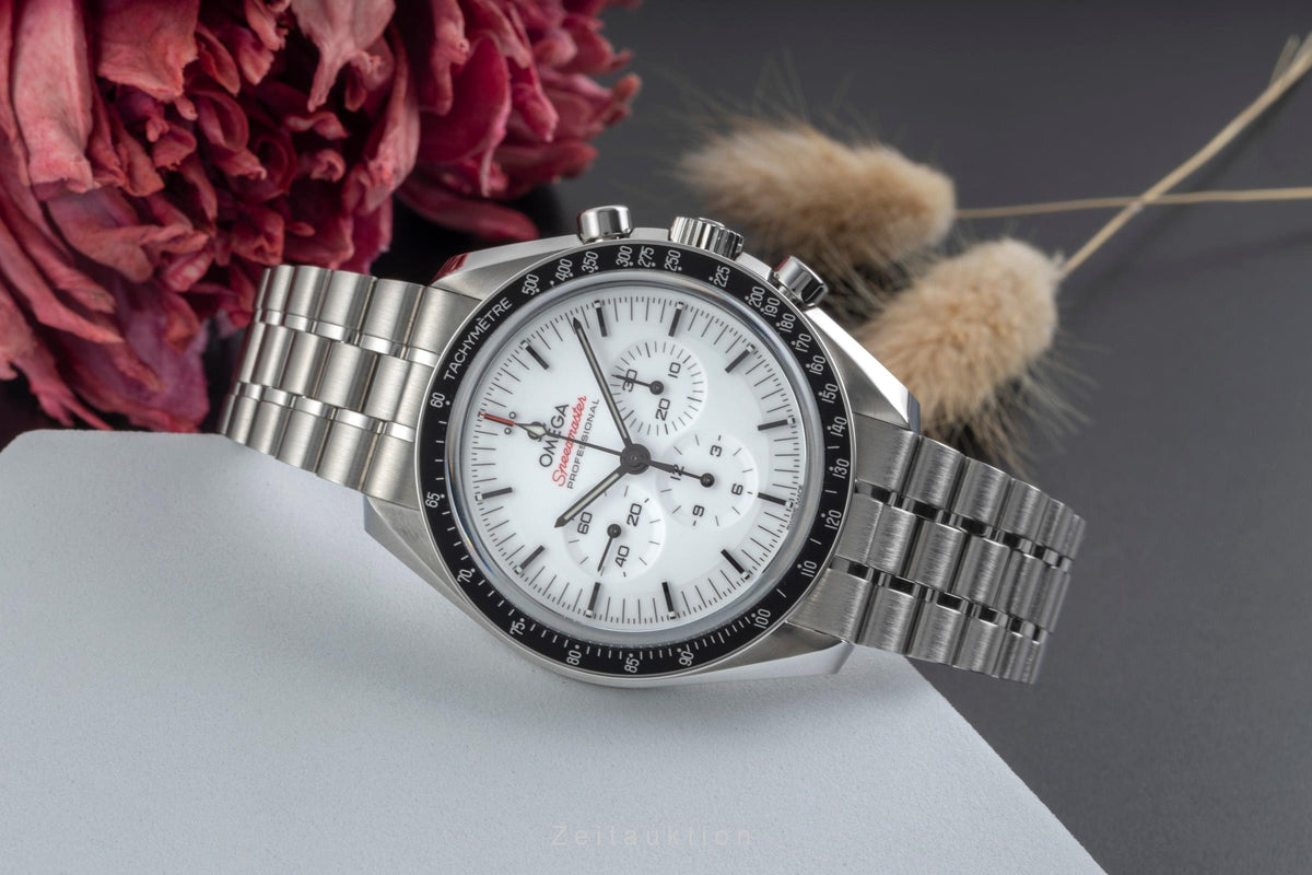 Omega Speedmaster Moonwatch cronografo acciaio carica manuale orologio da uomo 310.30.42.50.04.001 LP: 8800EUR  [2606056]