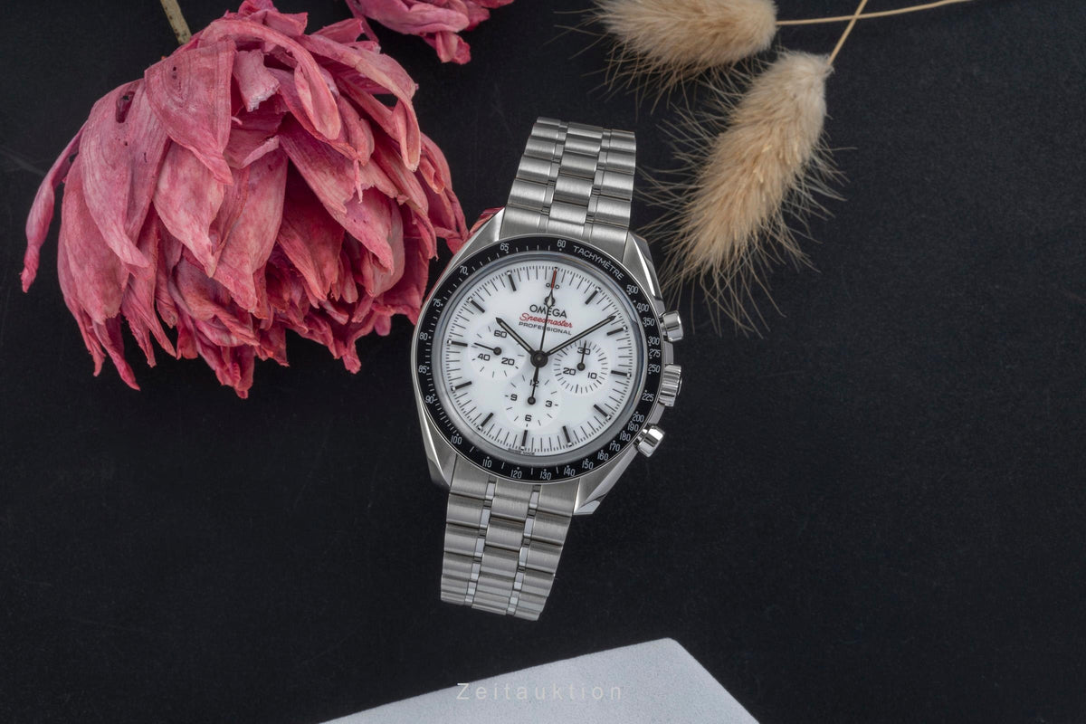Omega Speedmaster Moonwatch cronografo acciaio carica manuale orologio da uomo 310.30.42.50.04.001 LP: 8800EUR  [2606056]