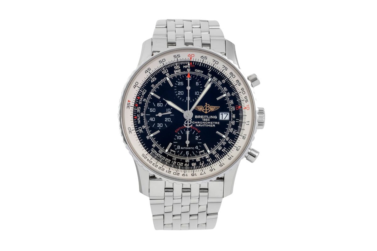 Breitling Navitimer Chronograph Black Dial Edelstahl Automatik Herrenuhr A13324  [2606067]